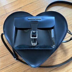 Black Heart-Shaped Women's Bag